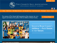 Tablet Screenshot of charityballassociation.org